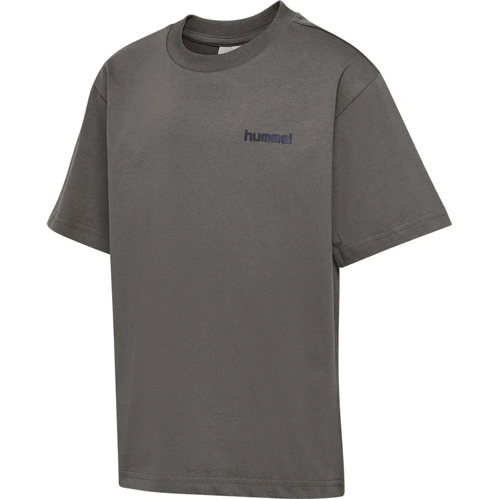 Детская футболка свободного кроя с принтом Hummel, Grey