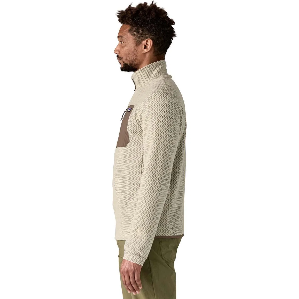 Флисовая кофта с длинным рукавом Patagonia R1 Air Zip Neck, Pelican — фото 2