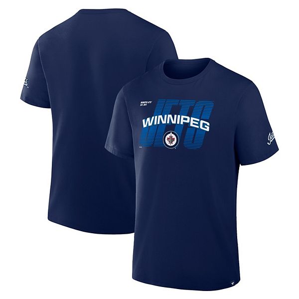 

Мужская футболка Winnipeg Jets Team Vision Legacy в темно-синем цвете Fanatics