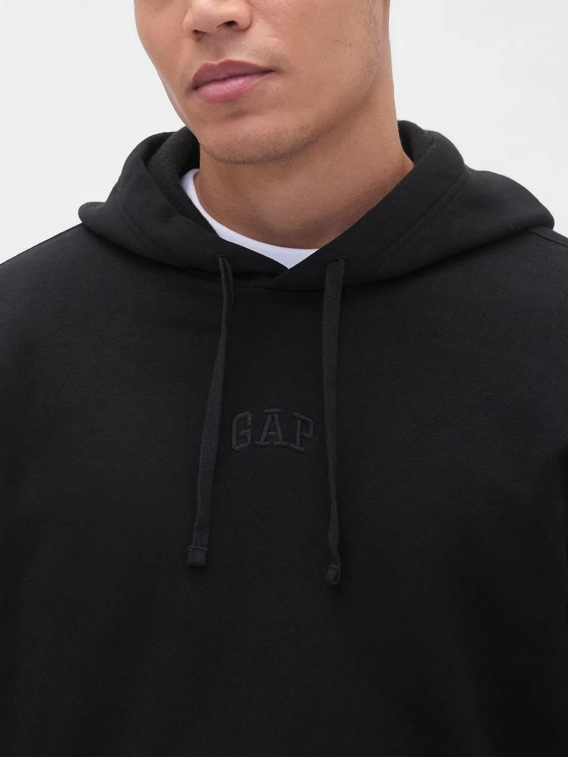 Худи Relaxed Mini-Logo Gap, черный — фото 3