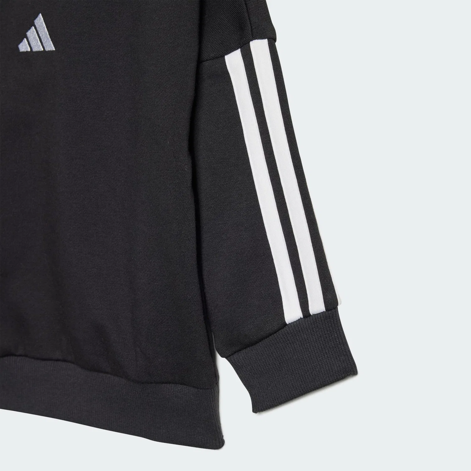 Детский спортивный костюм Essentials Kids Adidas, Schwarz Weiss Schwarz — фото 4