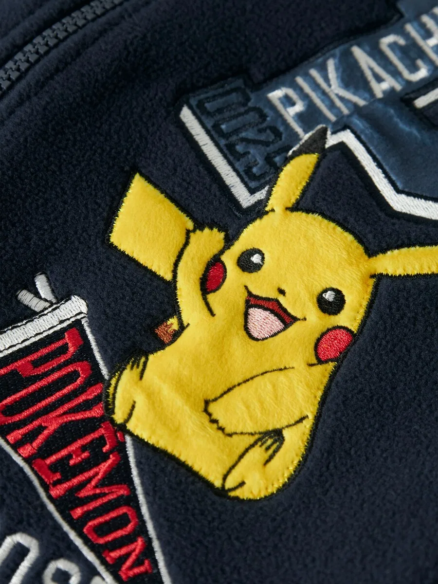 Флисовая куртка NAME IT 'NMMJOAKIM POKEMON' темно-синего цвета — фото 3