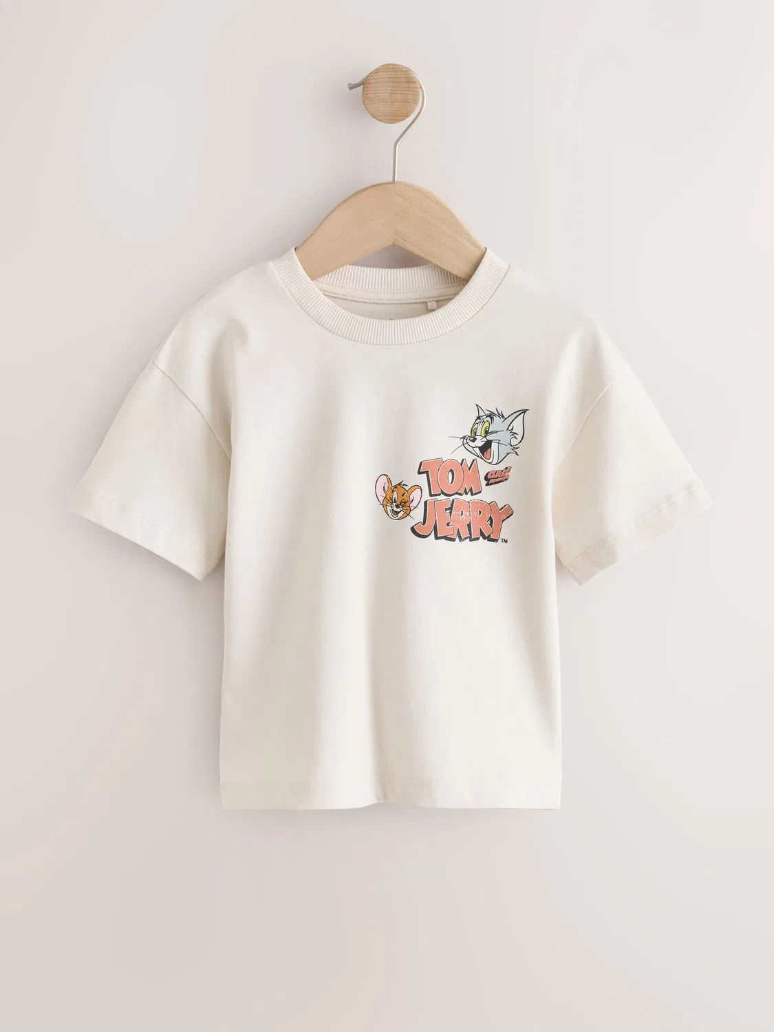 Футболка с принтом Tom and Jerry Next, экрю
