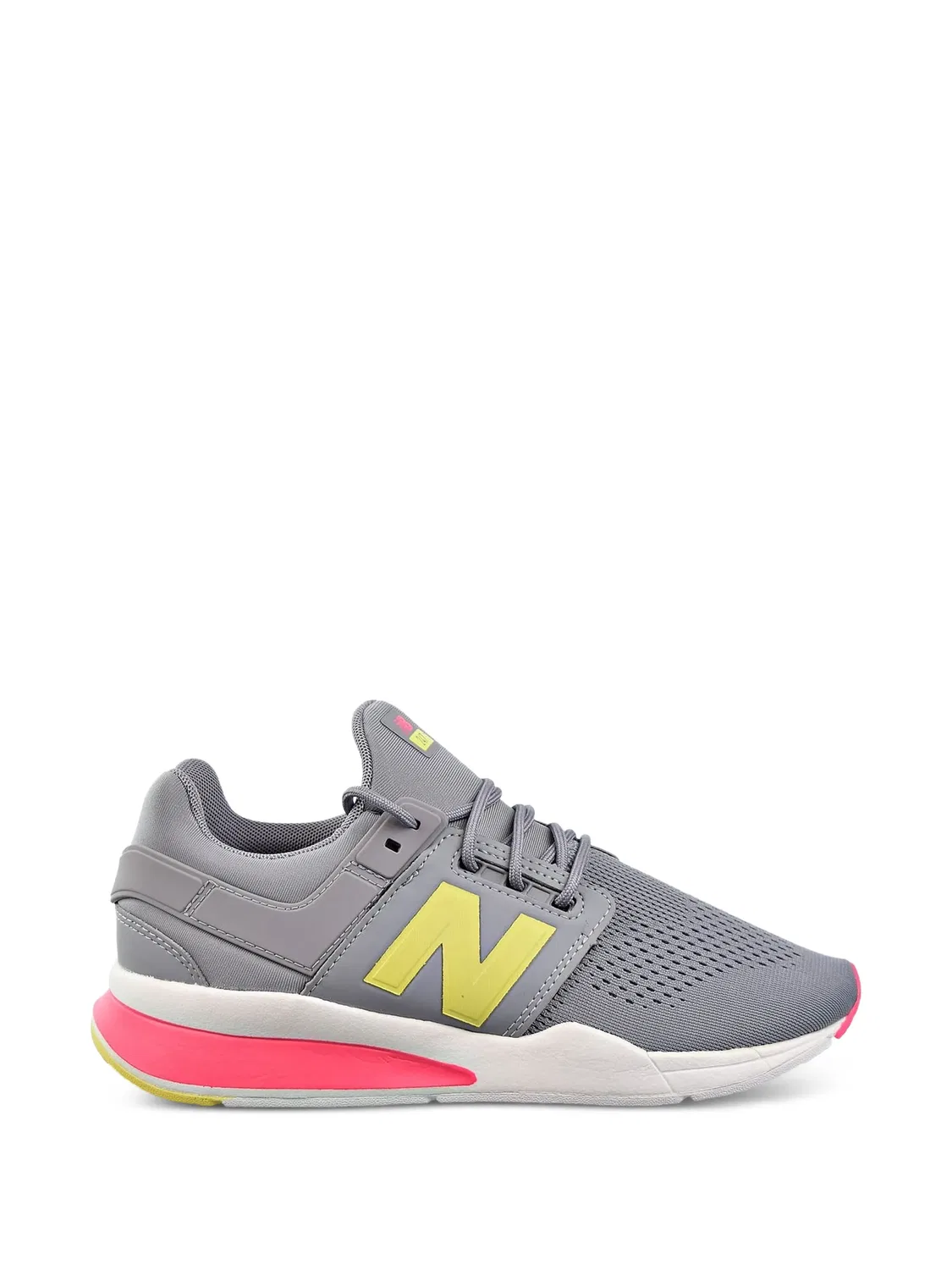 Кроссовки 247v2 Grey Yellow New Balance Kids, серый — фото 2