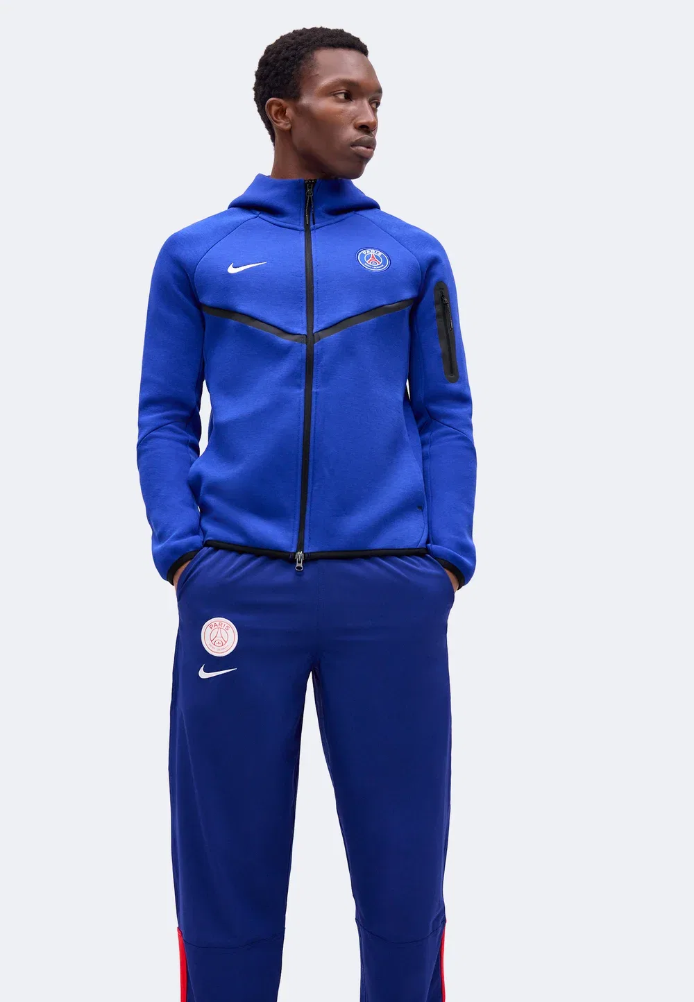 Энергия ПСЖ - спортивные штаны Nike Performance, Deep Royal Blue/Global Red/White — фото 4