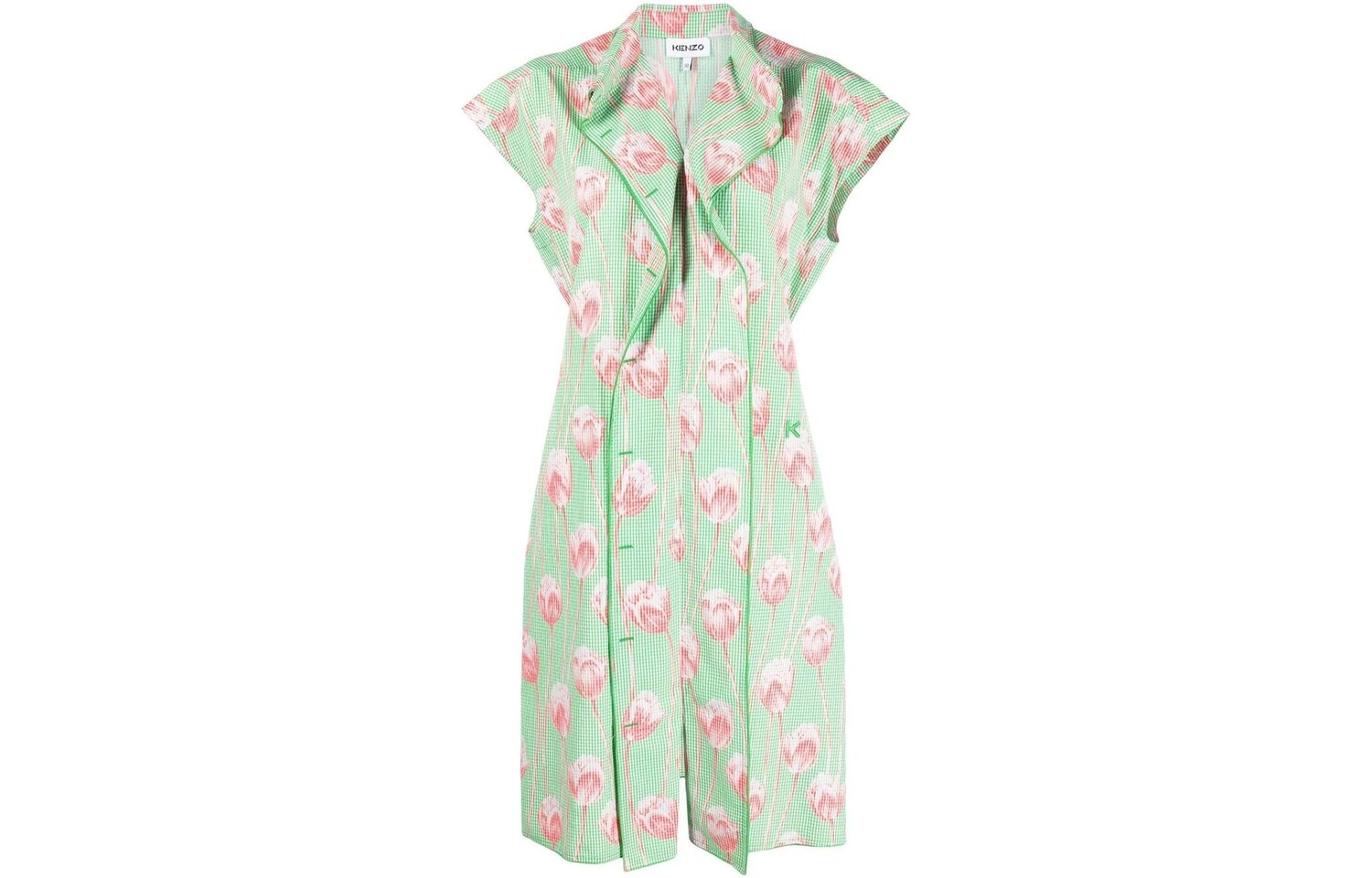 

Платье Kenzo с короткими рукавами, зеленый