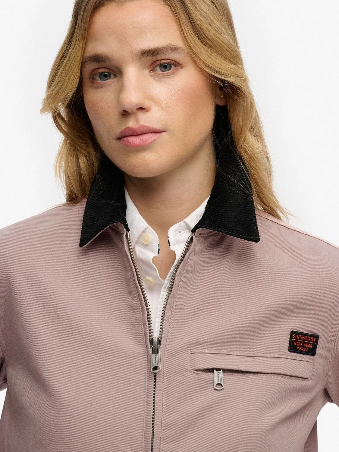 Куртка вельветовая Ranch Jacket Superdry, розовая — фото 4