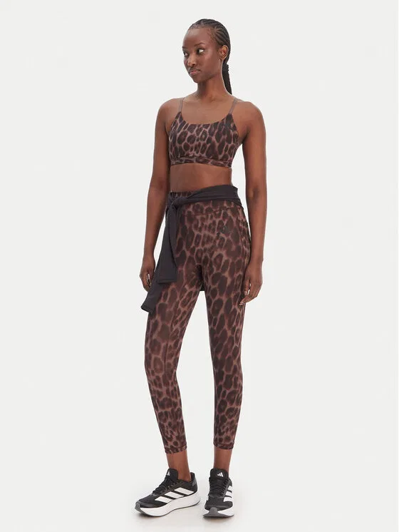 Спортивный бюстгальтер Optime Essentials Workout Adidas, коричневый — фото 2