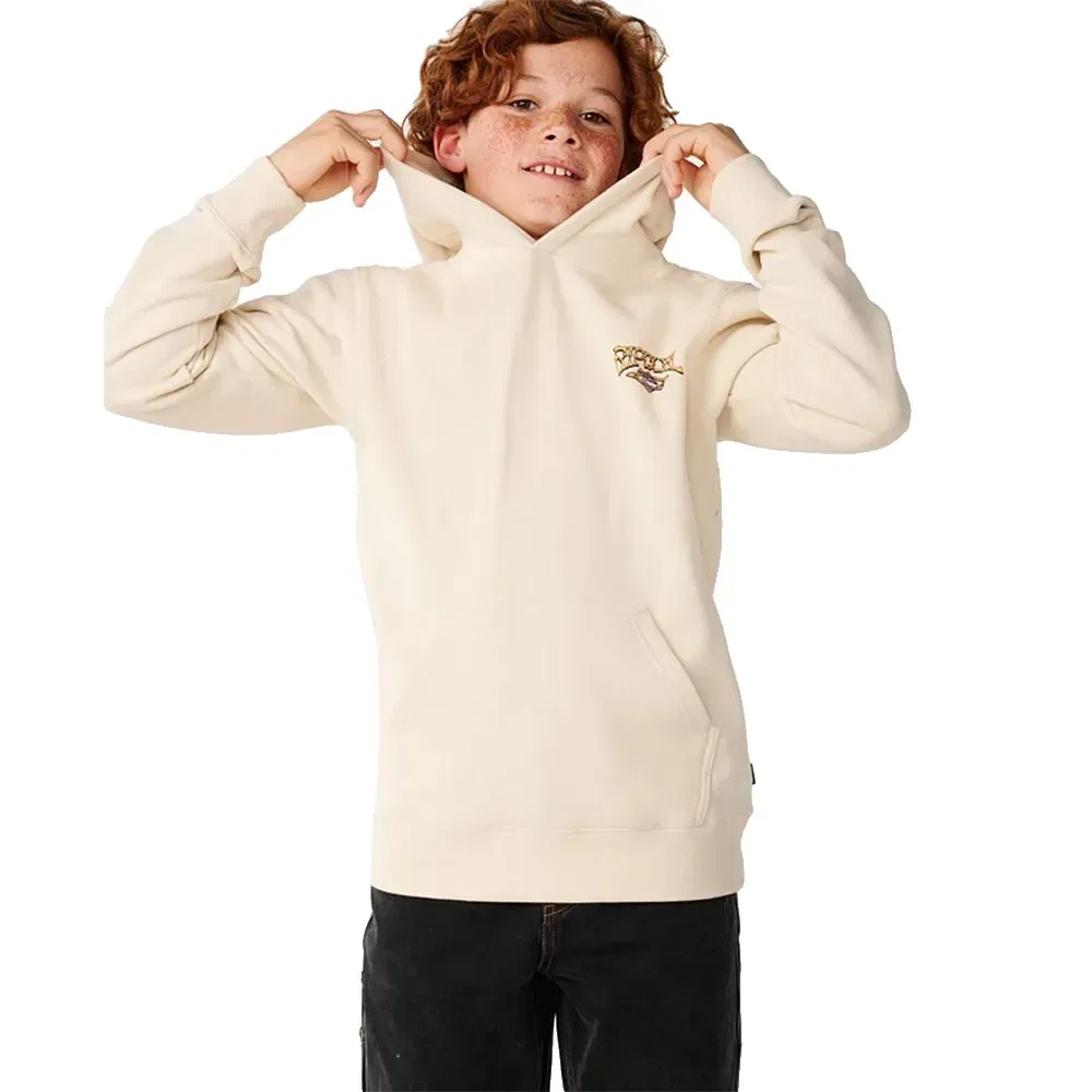 Детский свитшот для мальчиков с принтом Air Shred Hood Rip curl, Beige — фото 4