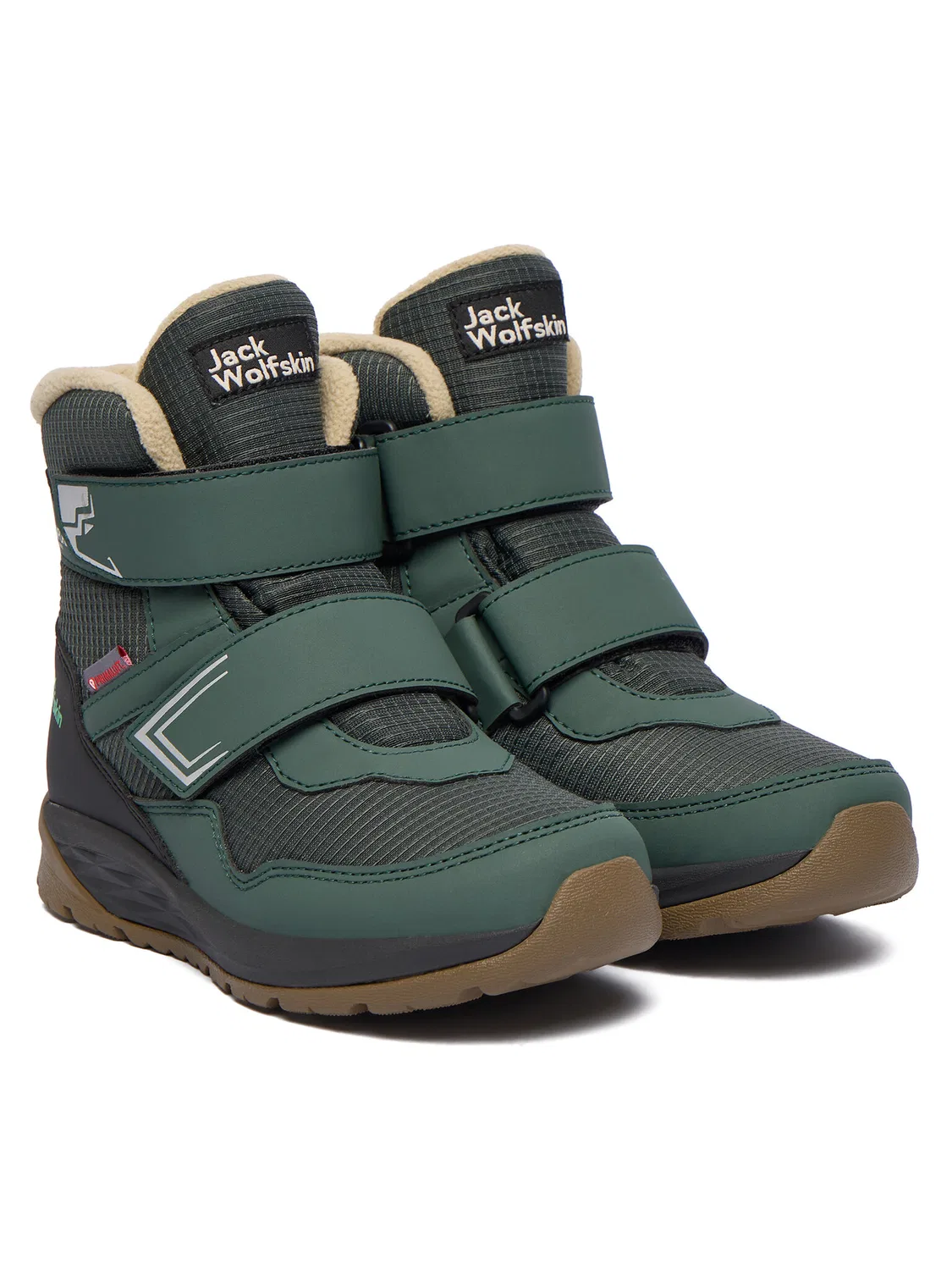 Снегоступы для девочки Polar Bear Texapore Mid Jack Wolfskin, зеленый — фото 2