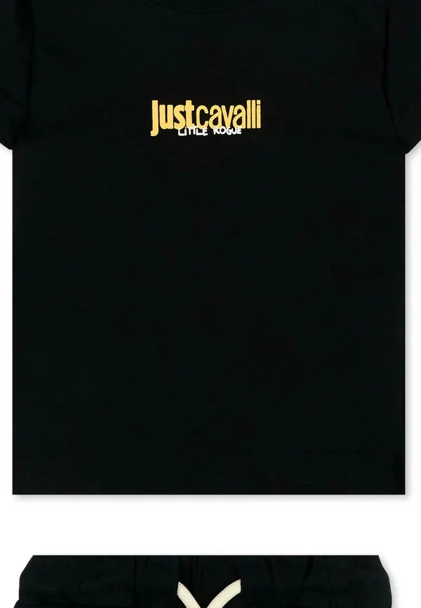 Комплект - футболка с принтом Just Cavalli, черный — фото 3
