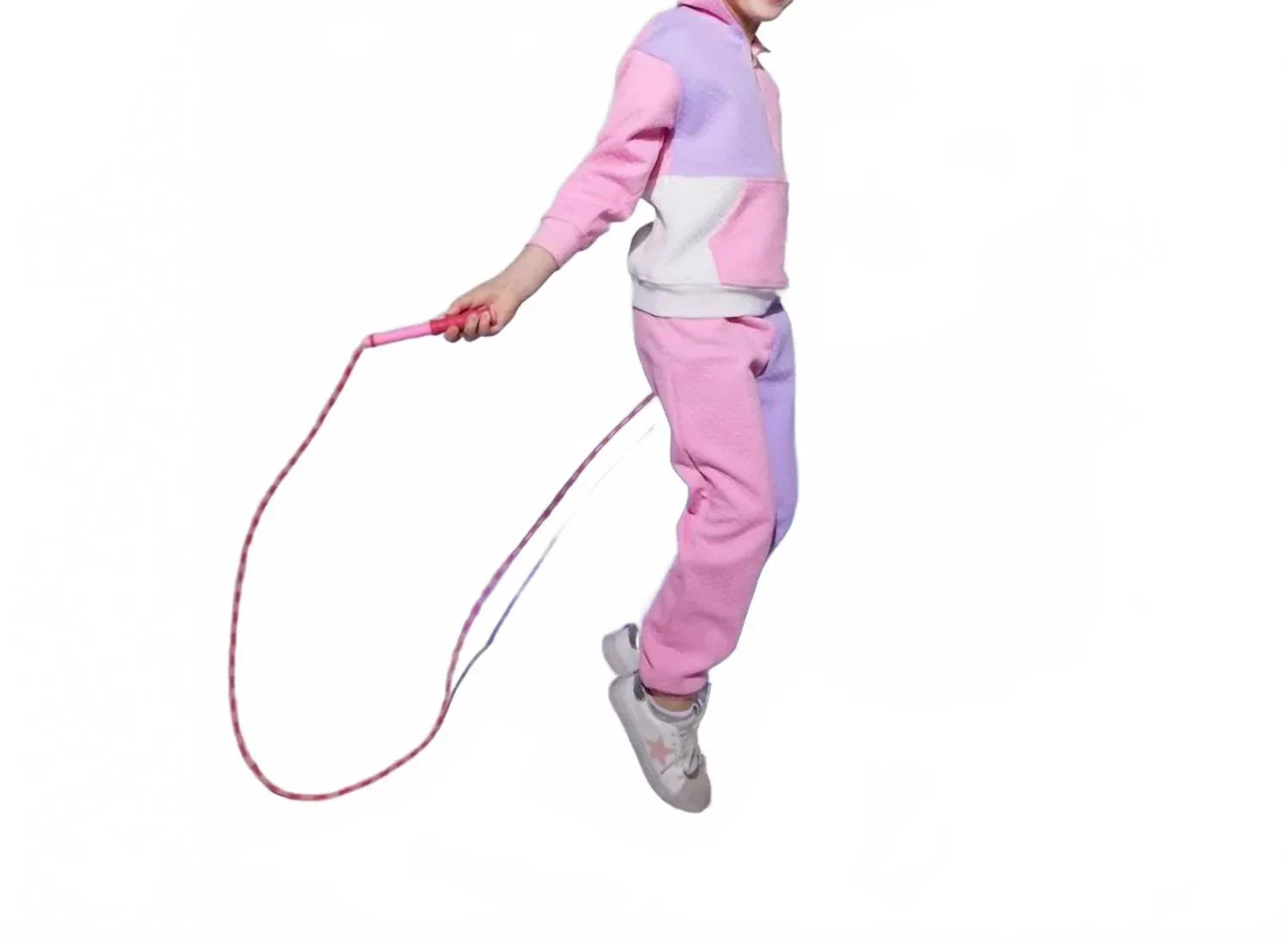 Детские джоггеры с цветными блоками Color Block Jogger Bisby, Pink/Lilac — фото 2