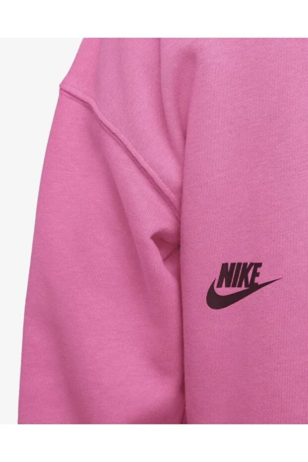 Детские свитшот для девочек цвет-блок Sportswear Nike, Dv0347-652 — фото 4