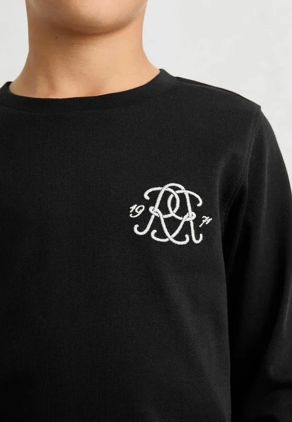Футболка с принтом Stefan monogram Reiss, черный — фото 3