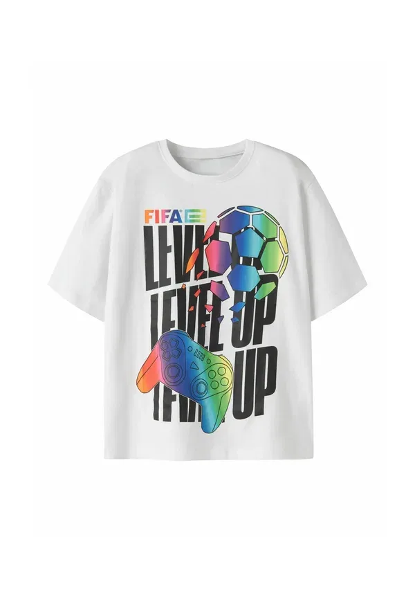 Футболка с принтом Sports Top fifa esports Name It, bright white, белый