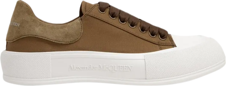 

Кроссовки Alexander McQueen Deck Plimsoll Khaki, зеленый