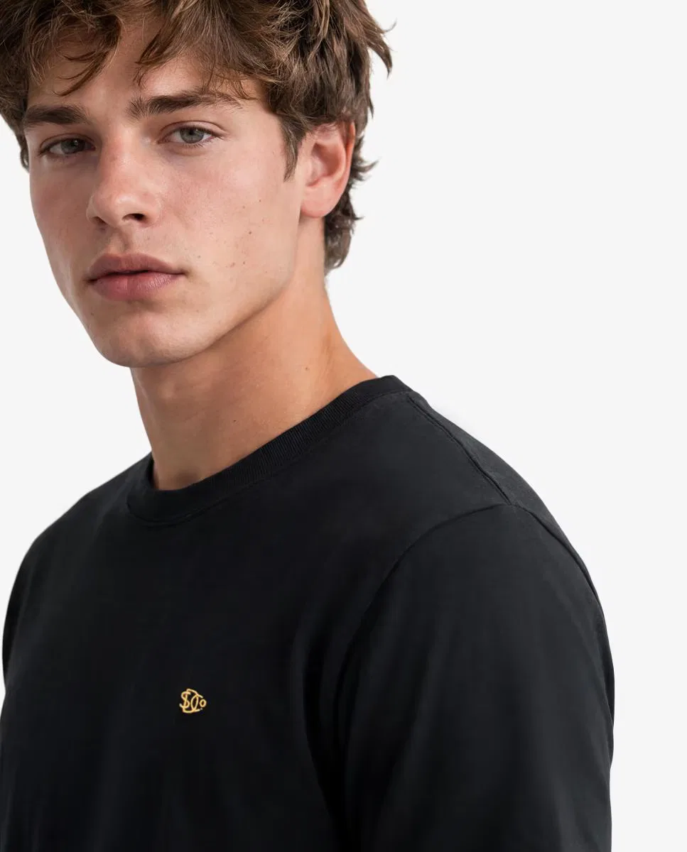 Мужская футболка с вышивкой, Essential Sdco Logo, Superdry, черный — фото 3