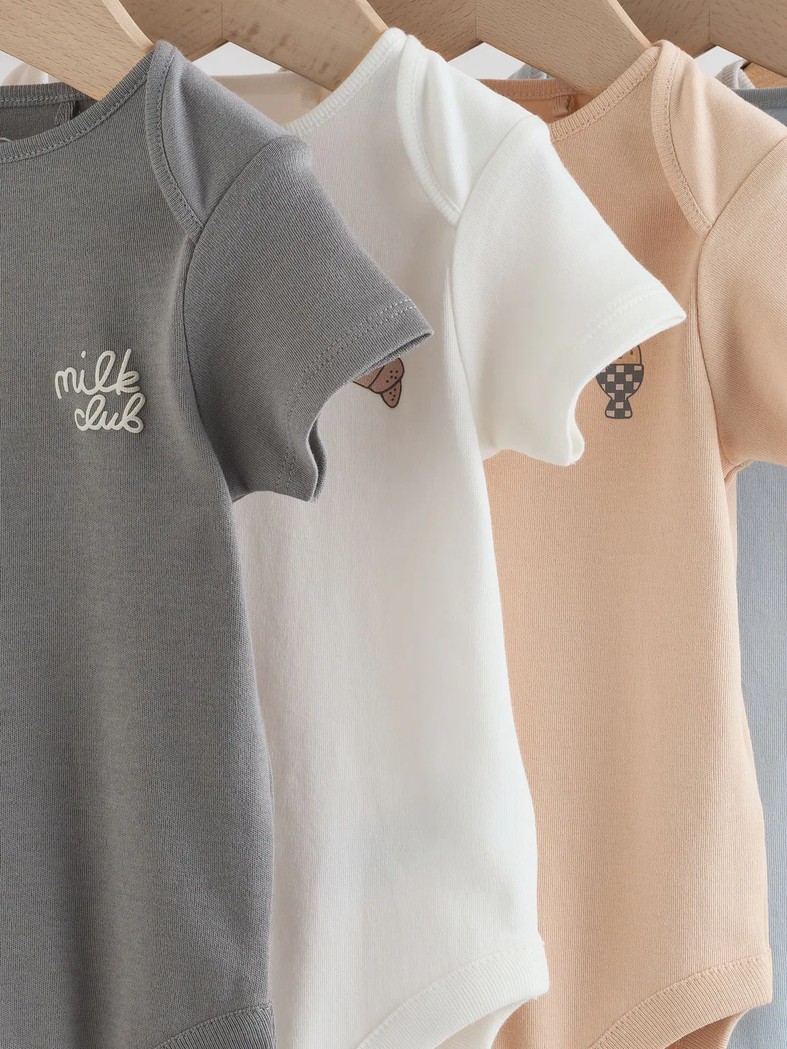 Комплект боди с коротким рукавом, 5 шт, Baby Bodysuits Next, синий — фото 4