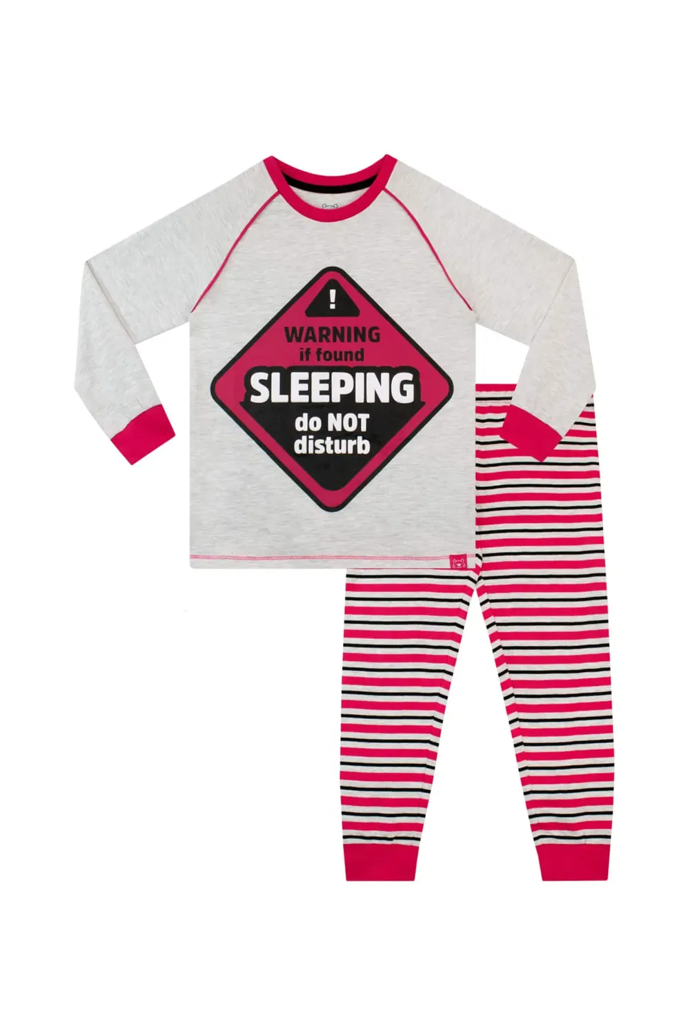 Детская пижама для девочек с надписью Girls do not disturb Harry Bear, Grey
