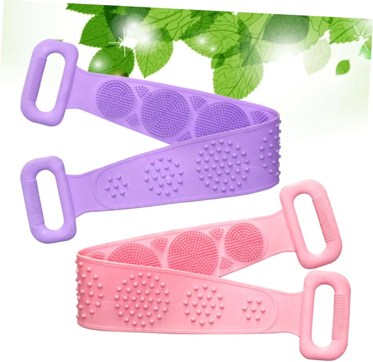 Скребок для тела силиконовый, VALICLUD, набор 2 шт, 70x11x1 см, мультиколор — фото 4