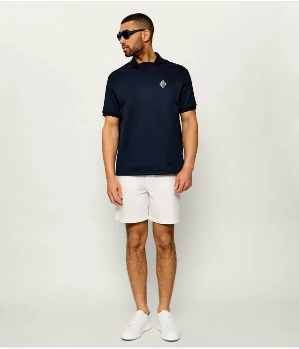 Мужское поло свободного кроя Polo Lacoste, Blu Marino — фото 2