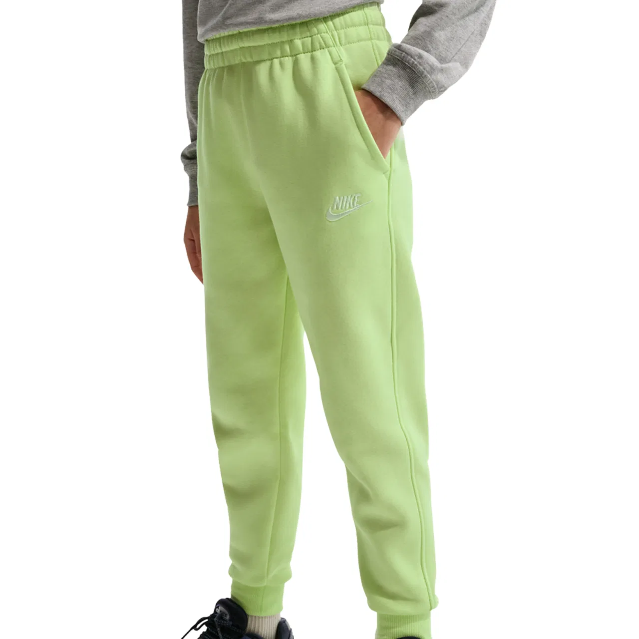 Спортивные брюки для мальчиков Club LBR Fleece Nike, цвет Lt Liquid Lime/White