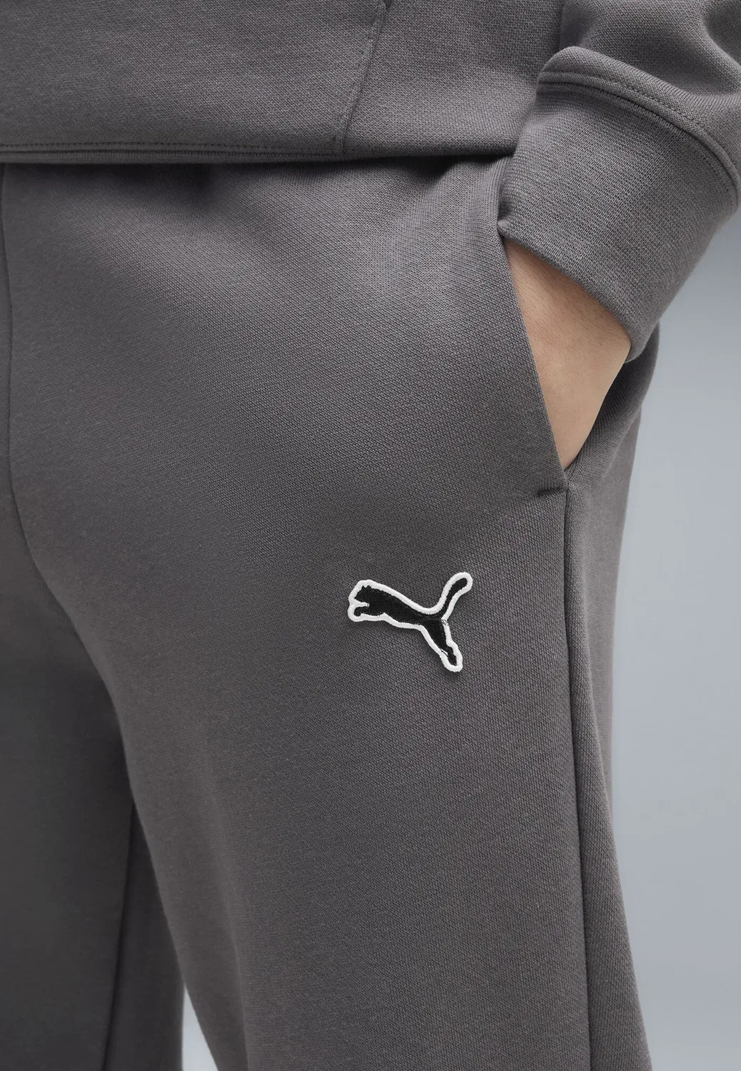 Спортивные штаны Essentials с высокой посадкой, унисекс Puma, Moody Gray
