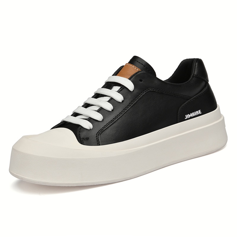 

King Jinmai Скользоустойчивые мужские кэжуал кеды лоу-топ черные, цвет Black