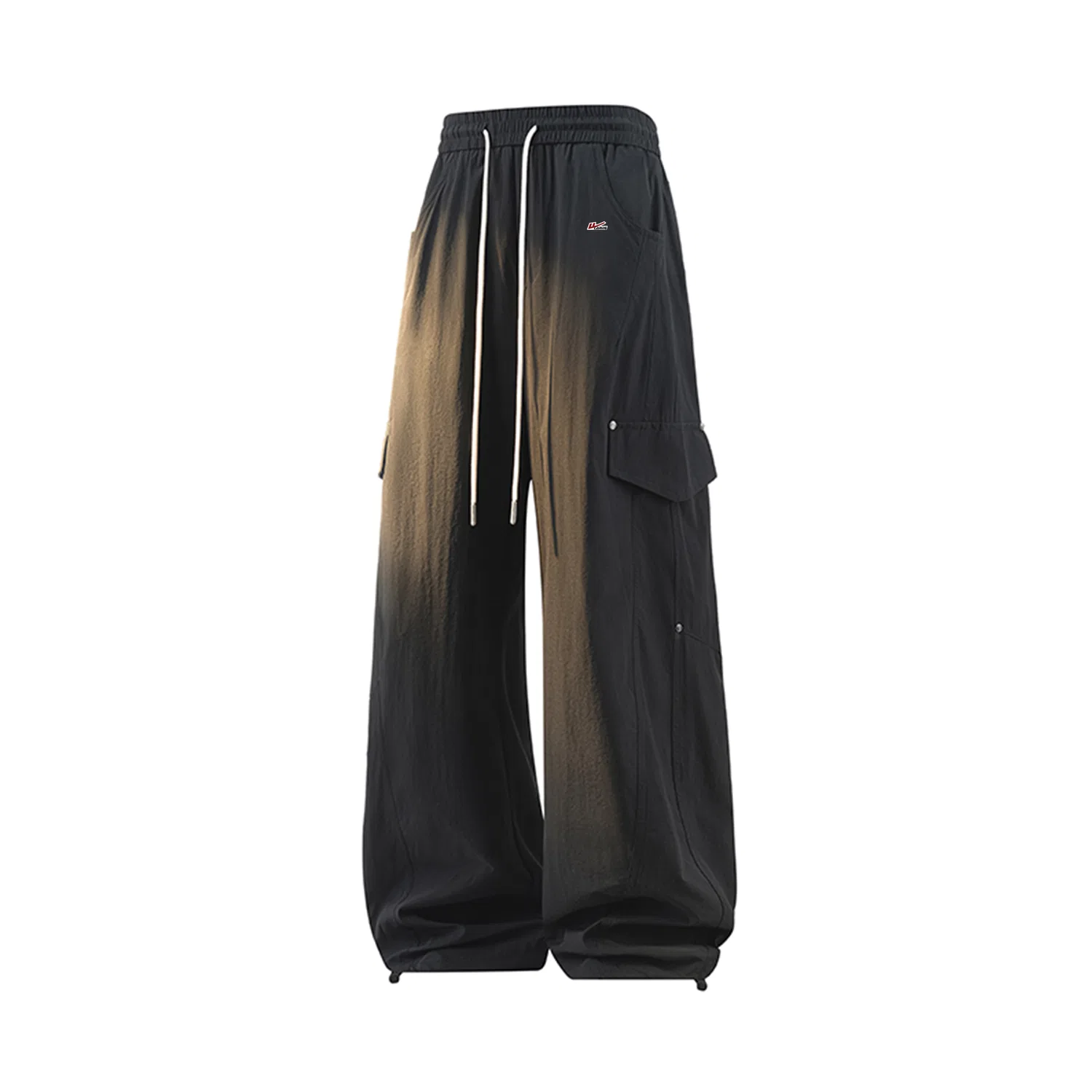 Детские карго-брюки с принтом Cargo Pants Unisex Moderate WARRIOR, Cloud Gray (DIY Badge) — фото 4