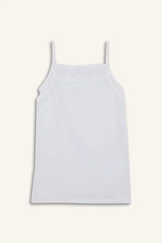 Детский топ для девочек хлопковый Defacto, White-Wt34