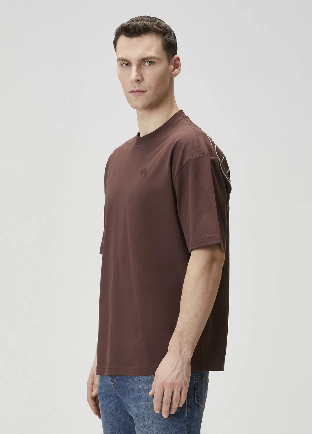 Футболка T-Boggy-Megovoval-D Diesel, dark brown — фото 3