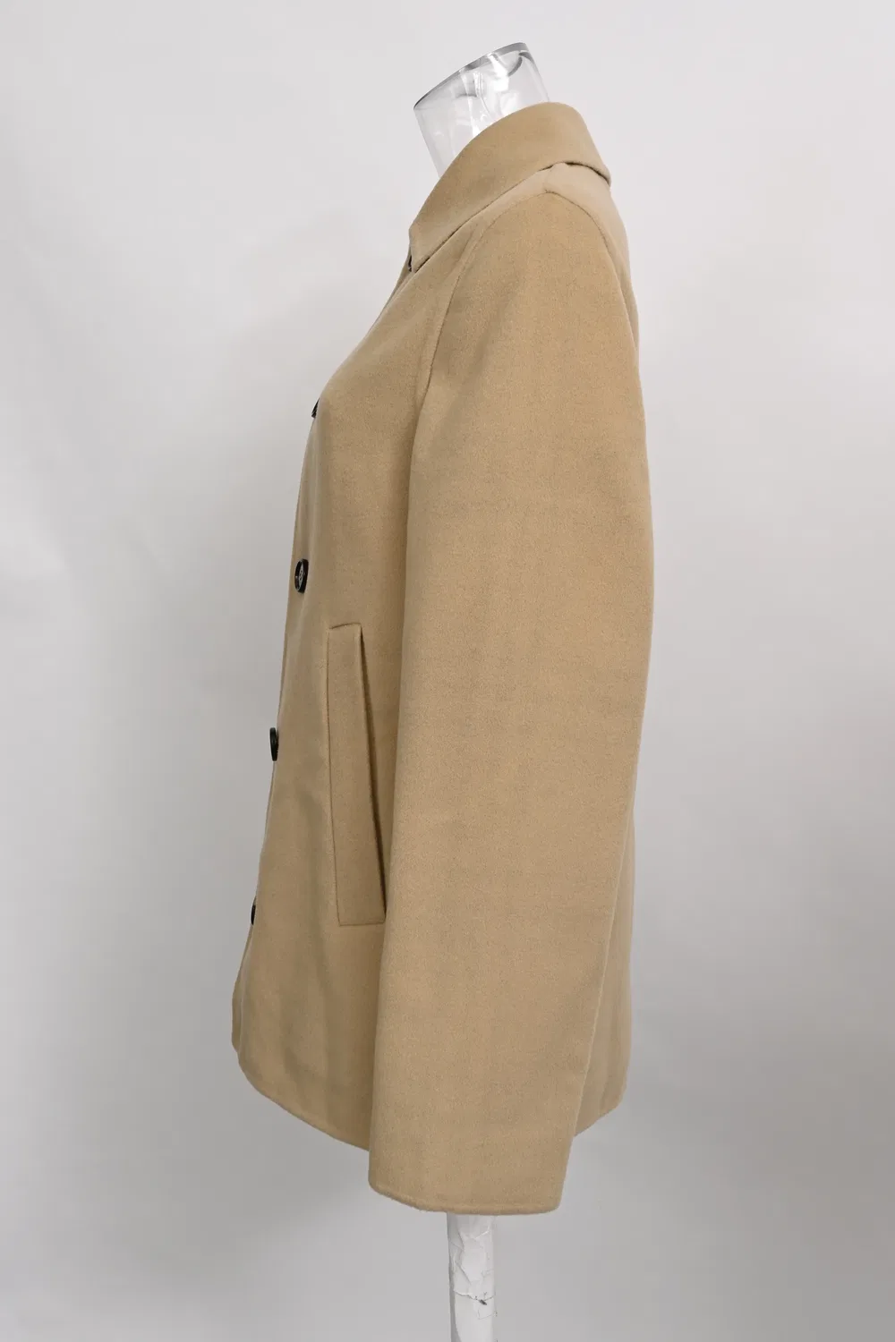 Женский жакет однобортный из шерсти Burberry Single-Breasted Jacket, бежевый — фото 2
