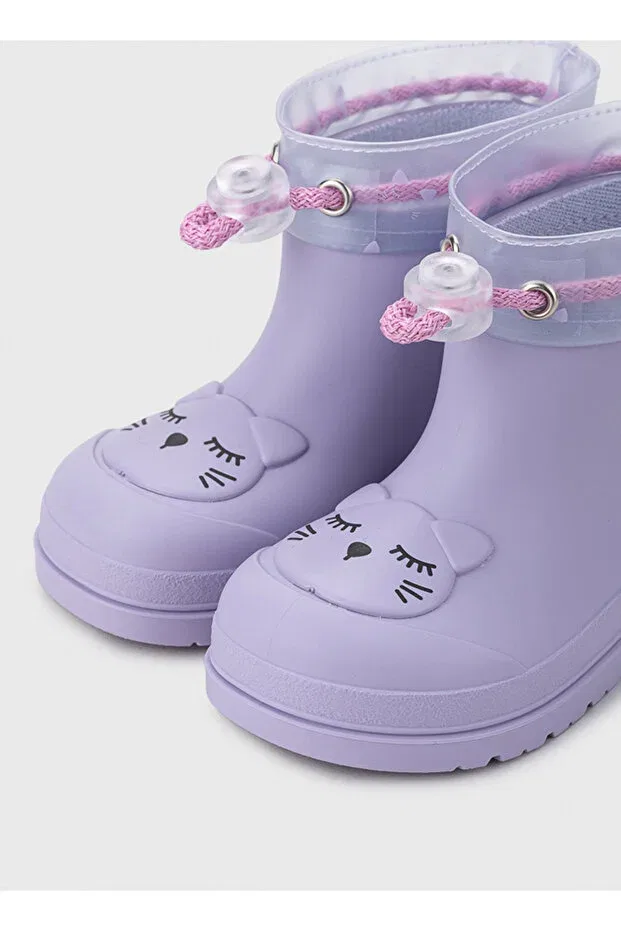 Детские сапоги для девочек резиновые Lilac baby rain boots mendi gato Igor, Lilac — фото 2