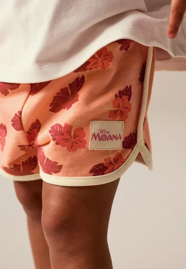 Комплект из футболки и шорт с принтом Disney Moana Regular fit, Next, Coral Ecru, экрю — фото 3