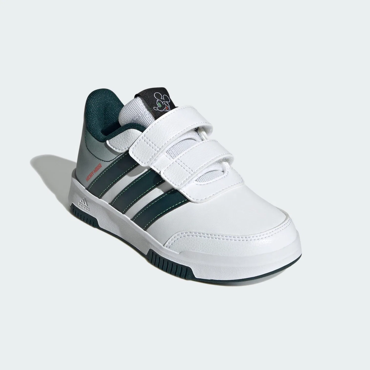 Детские кроссовки с принтом Mickey Mouse Tensaur Adidas, Weiss Khakigrun Mango — фото 4