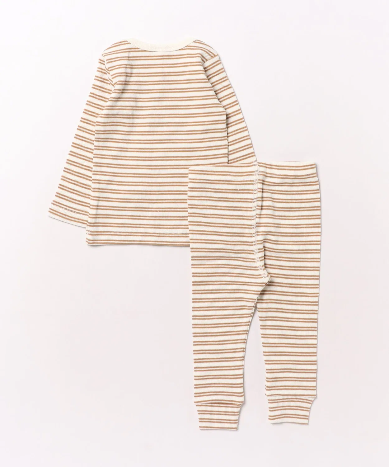 Детский комплект из лонгслива и леггинсов с длинным рукавом Golden Stripe ARCHIVER, White/Brown — фото 2