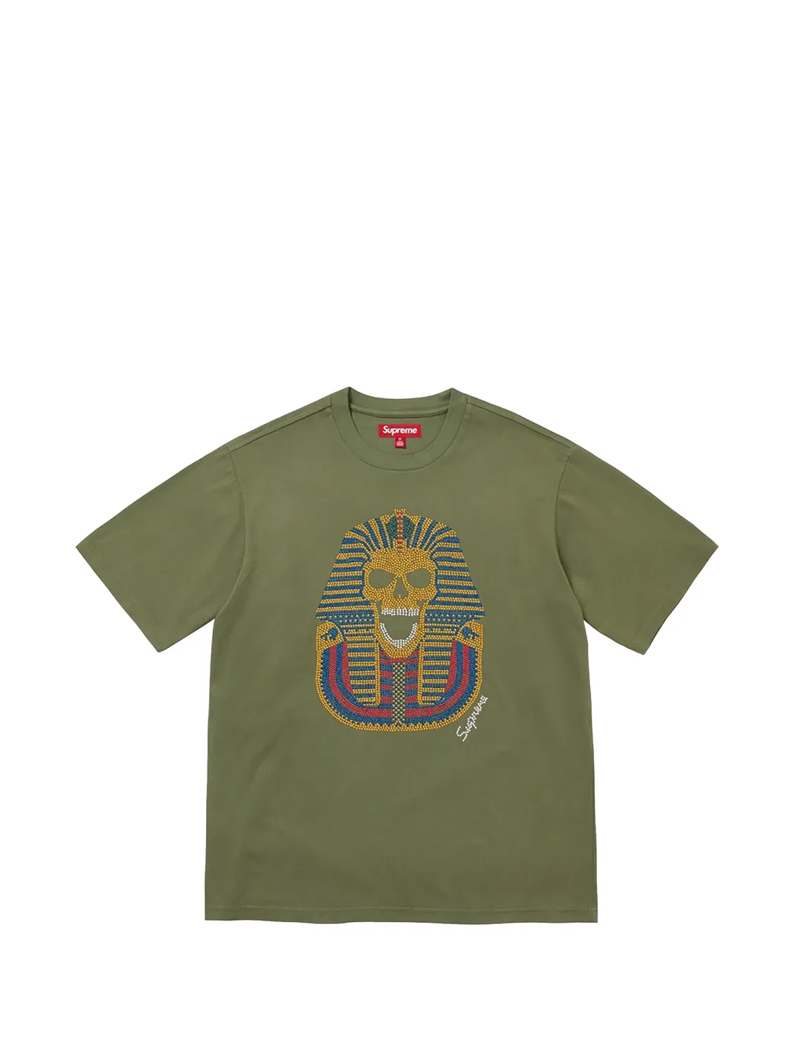 Футболка King Tut с шипами Supreme, зеленый