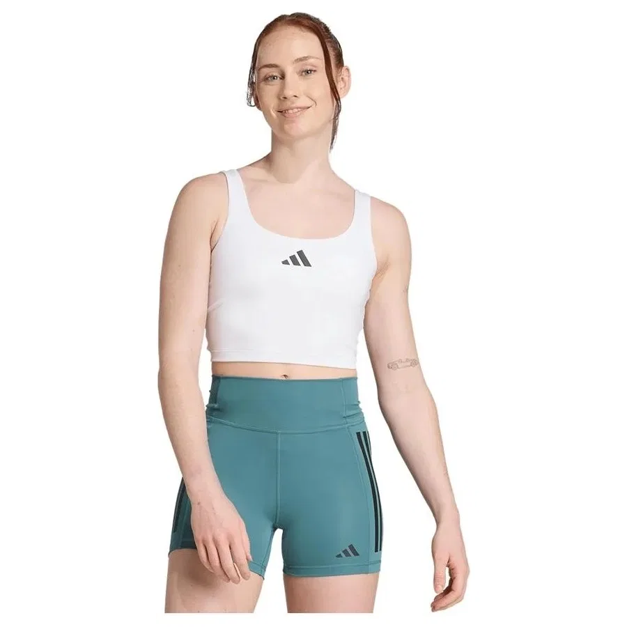 Спортивный топ-майка adidas Optime Bra Tank, Белый — фото 2