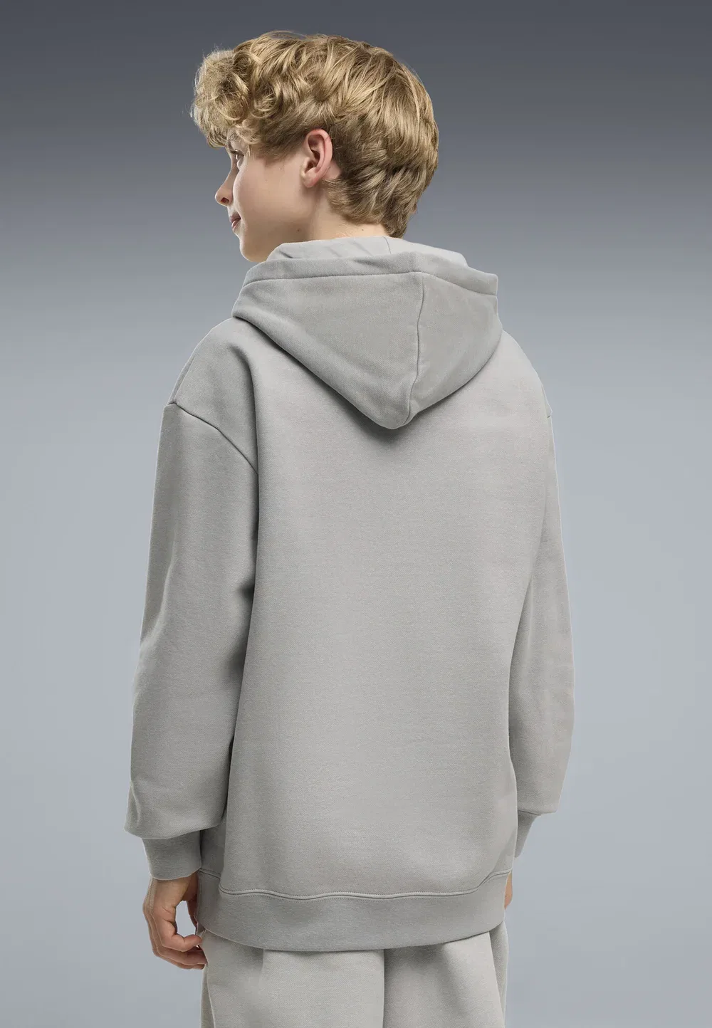 Худи Essentials Logo Lab свободного кроя - худи Puma, Gray Echo — фото 2