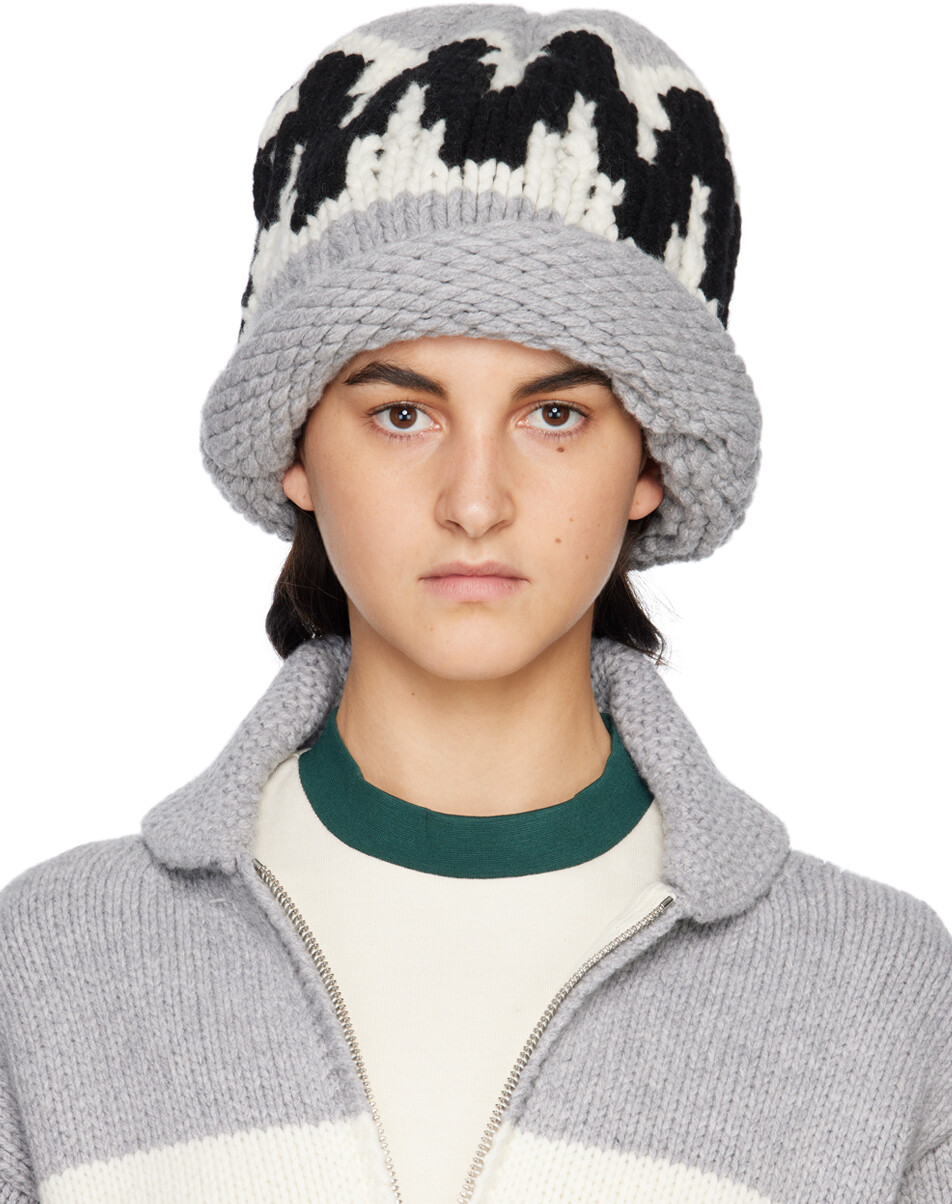 

Серая вязаная шапка Kenzo