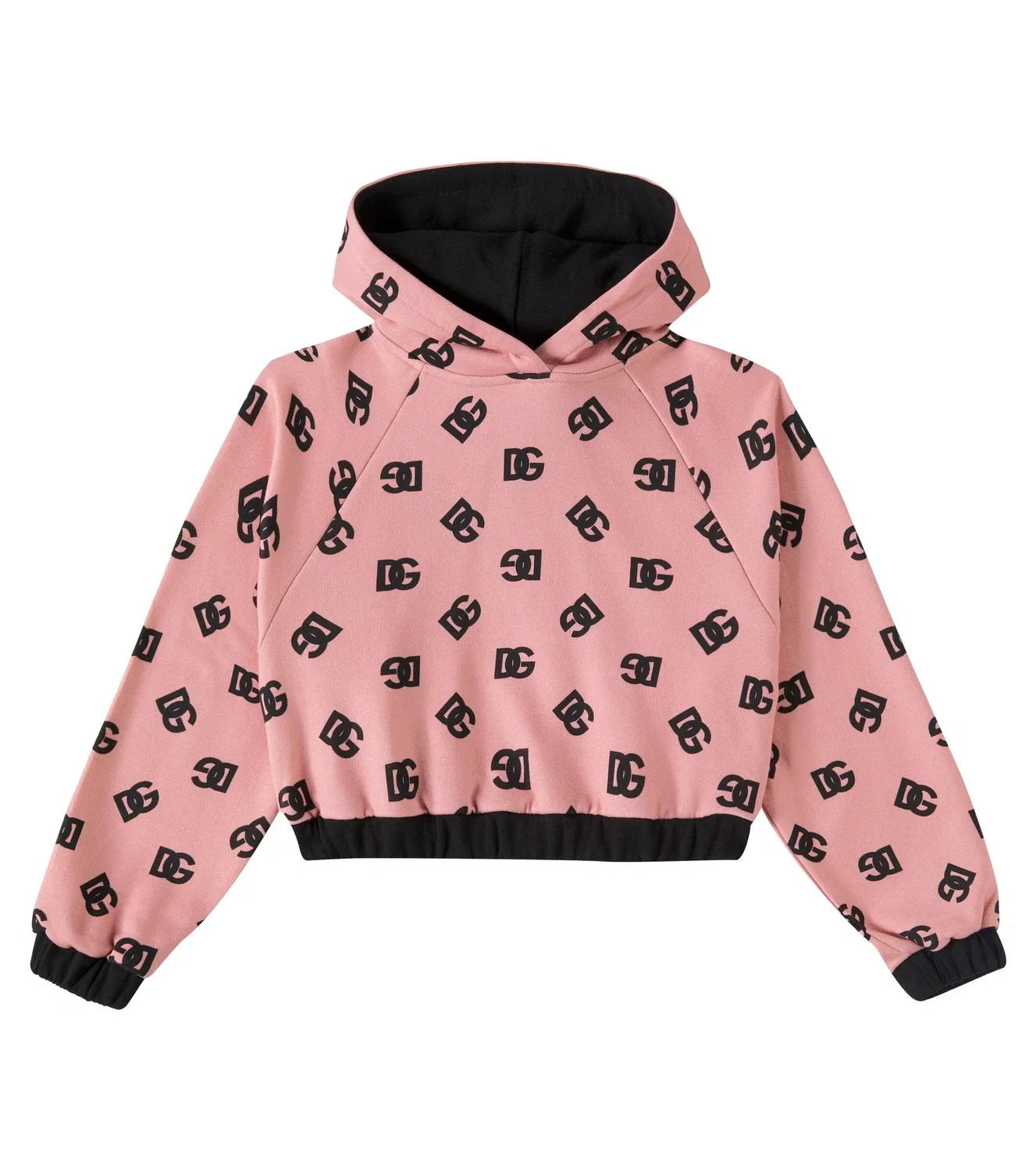 Толстовка хлопковая DG Nero Fosa Dolce&Gabbana Kids, розовый
