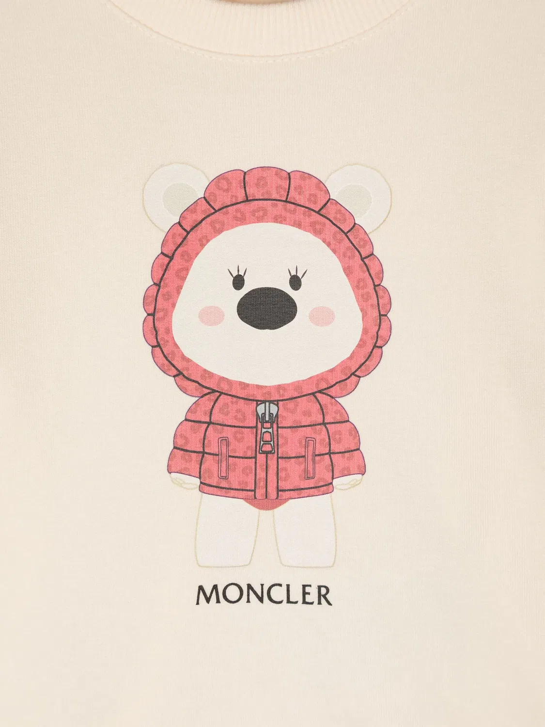 Толстовка с логотипом Moncler, светло-бежевый — фото 2