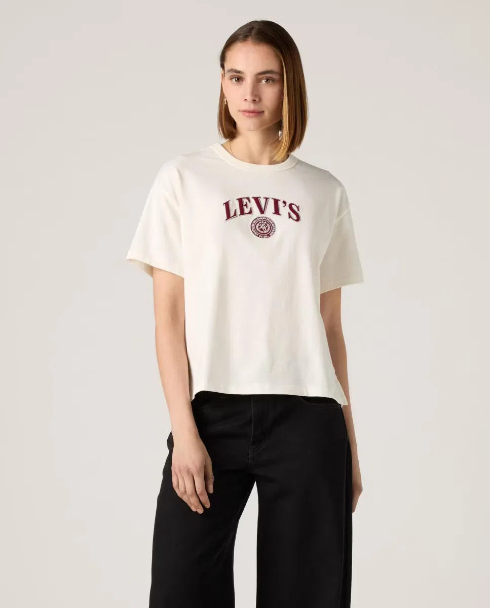 Женская футболка с коротким рукавом, Levi's, кремовый
