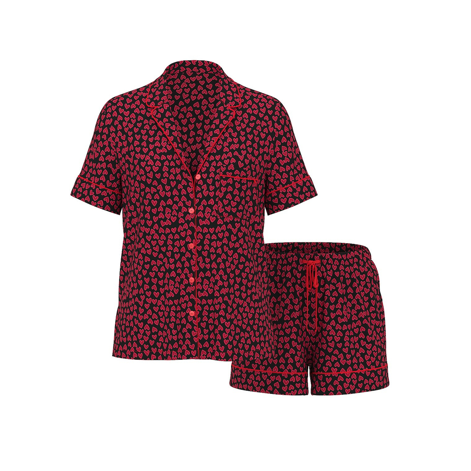 

Пижама Victoria's Secret SoSoft Modal Short, красный/черный