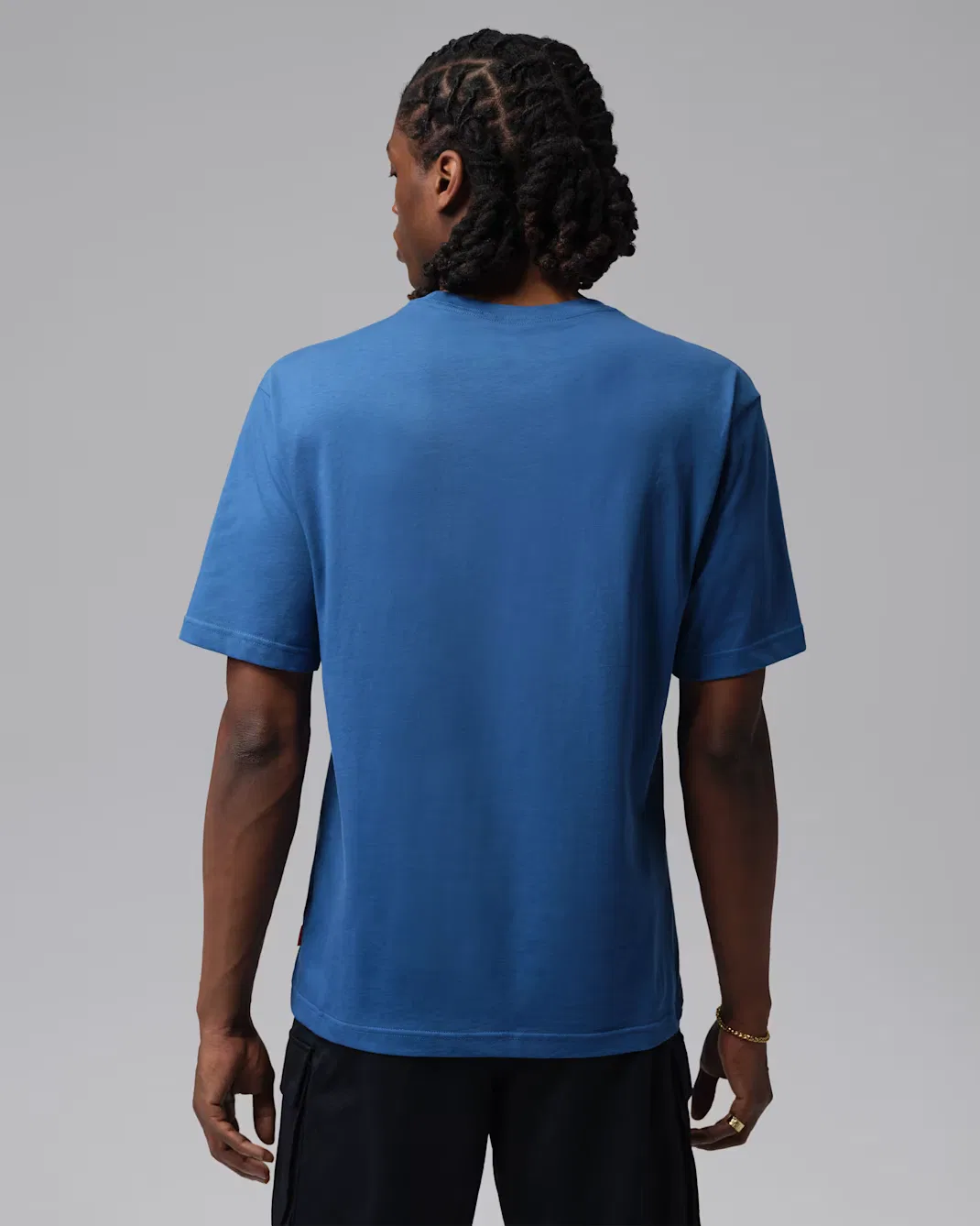 Мужская футболка с графическим принтом Jordan, True Blue/Black/University Red — фото 2