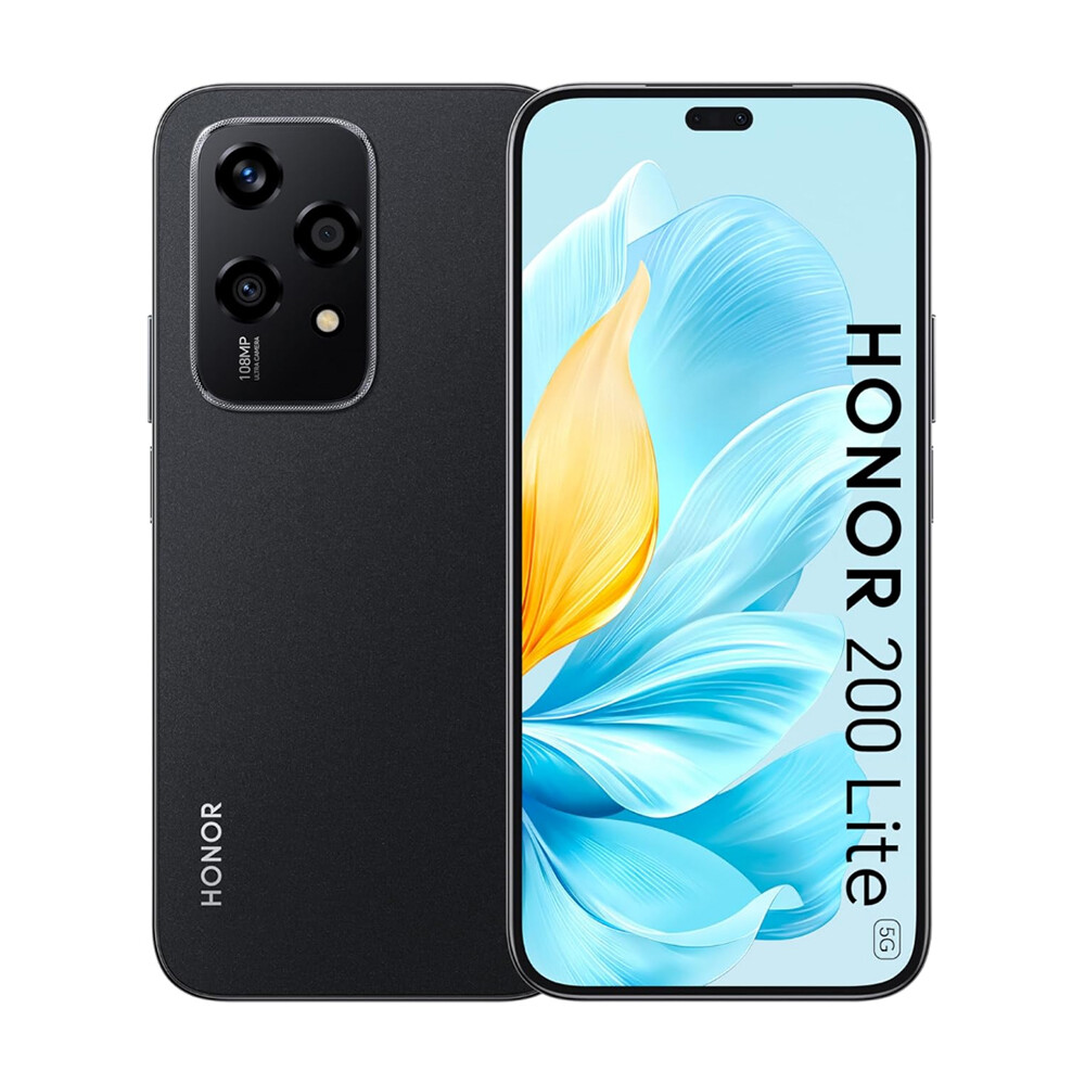 

Смартфон Honor 200 Lite, 12 ГБ/256 ГБ, 2 nano-SIM, черный