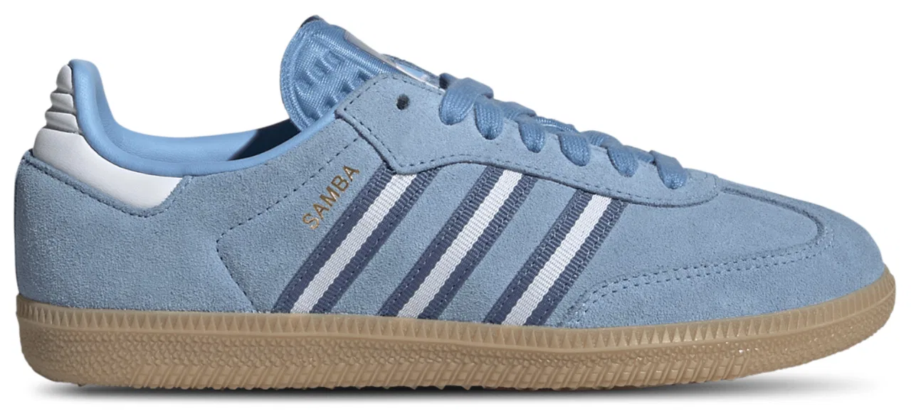 Кеды для мальчиков Samba World Cup 2026 Adidas, цвет Crew Blue/Light Blue/White