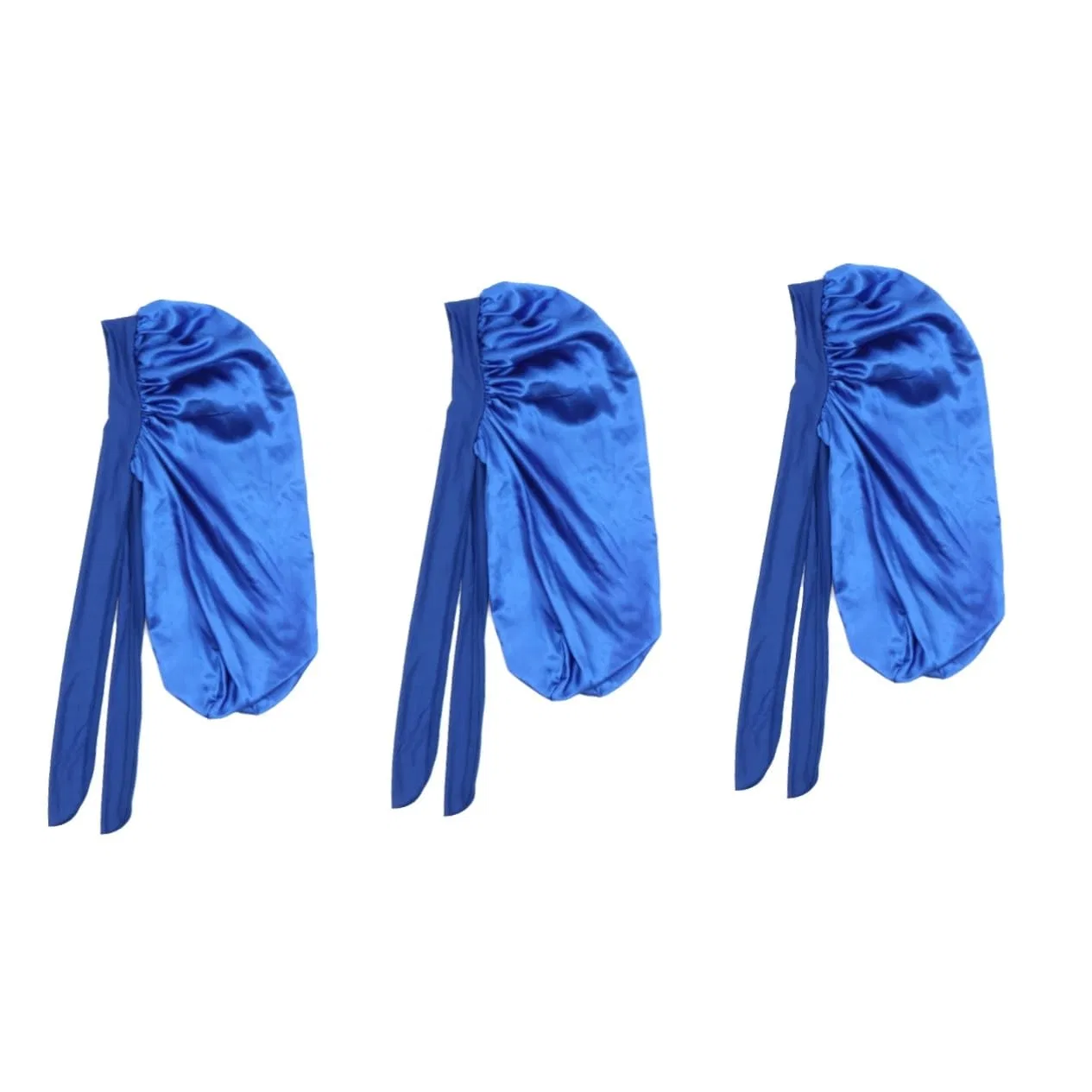 Шапочка для душа атласная 3 шт, FRCOLOR, 70x32 см, Royal blue