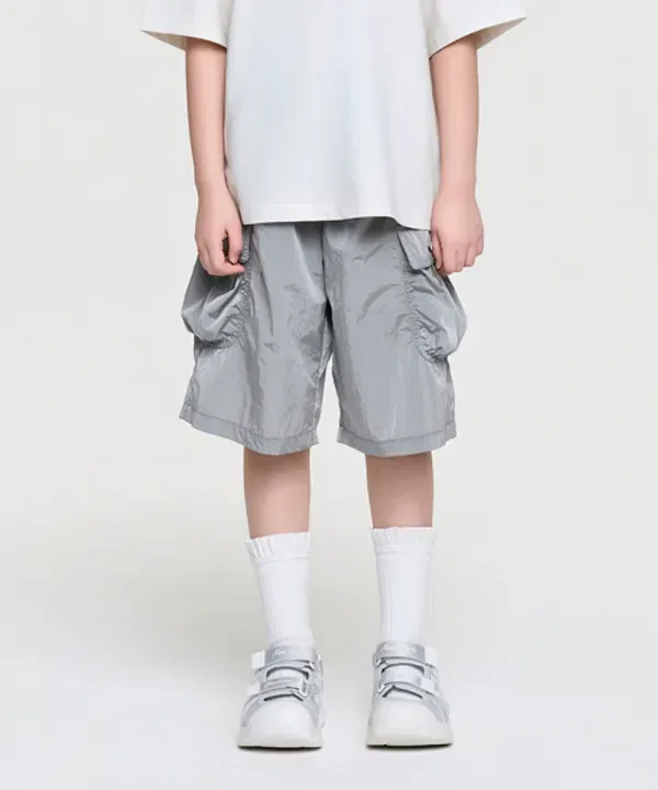 Шорты бермуды стрит, ny Mlb Kids, серебристый — фото 3