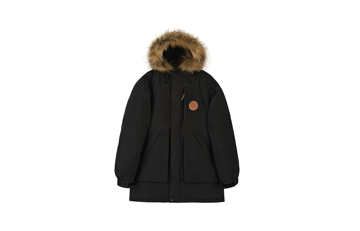 Детский пуховик с принтом вулкана Little Volcano Down Jacket Teenie Weenie Men, Dark Red — фото 4